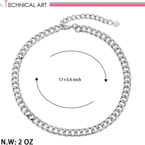 Gold Chain Necklace For Women Snake Chain Herringbone Necklace Gold Choker Neckl - Picture 4 of 7